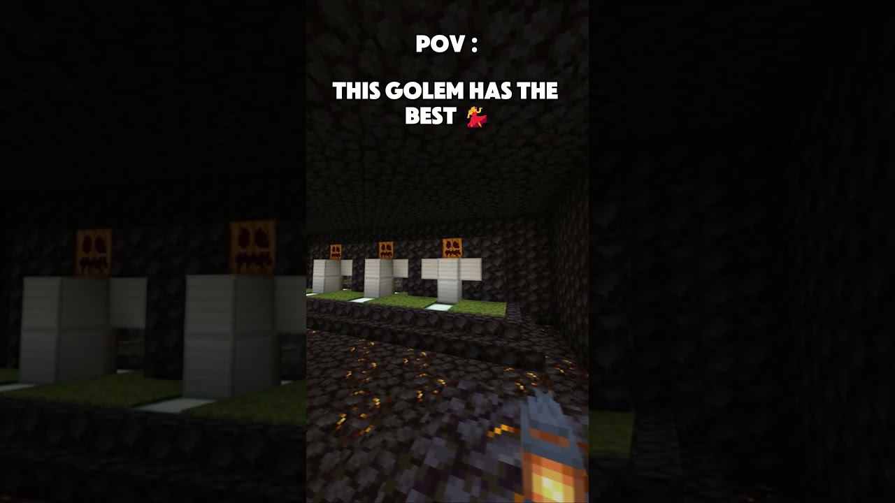 This Golem Has Better Moves Than Me 💃😂 | Minecraft Dancing Golem #shorts
