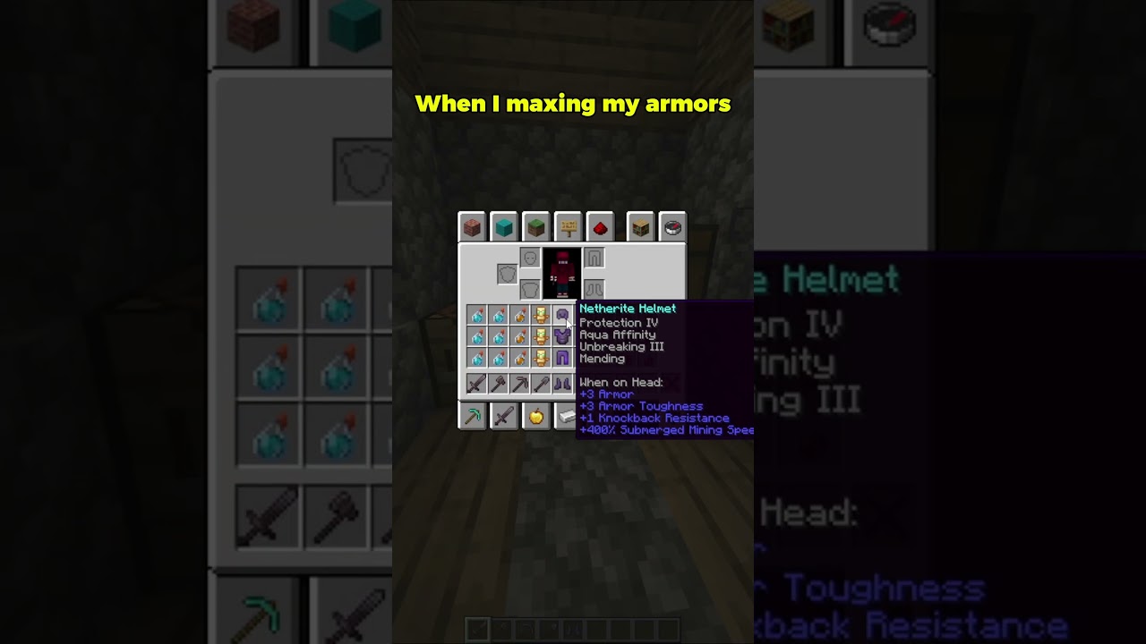 What Happens When You Max Out Minecraft Armor? #shorts