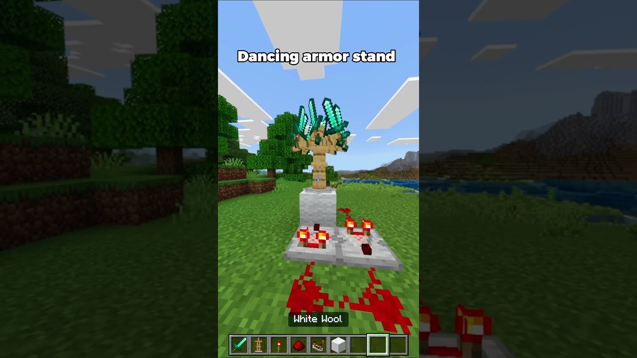 Why Is This Armor Stand Dancing Like That?! 💃😂 #Minecraft