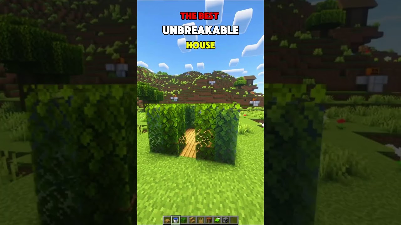 Built the Most UNBREAKABLE House in Minecraft… Try to Destroy It! 😤🏠 #shorts