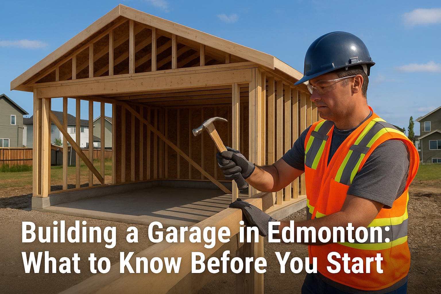 Building a Garage in Edmonton: What to Know Before You Start (With a Free Cost Calculator)