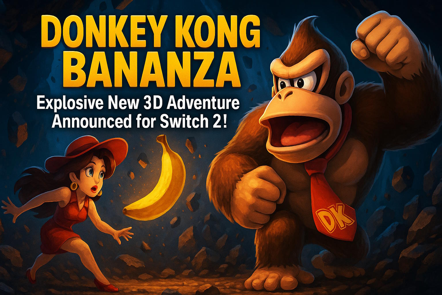 🍌 Donkey Kong Bananza Goes Bananas—Explosive New 3D Adventure Announced for Switch 2!