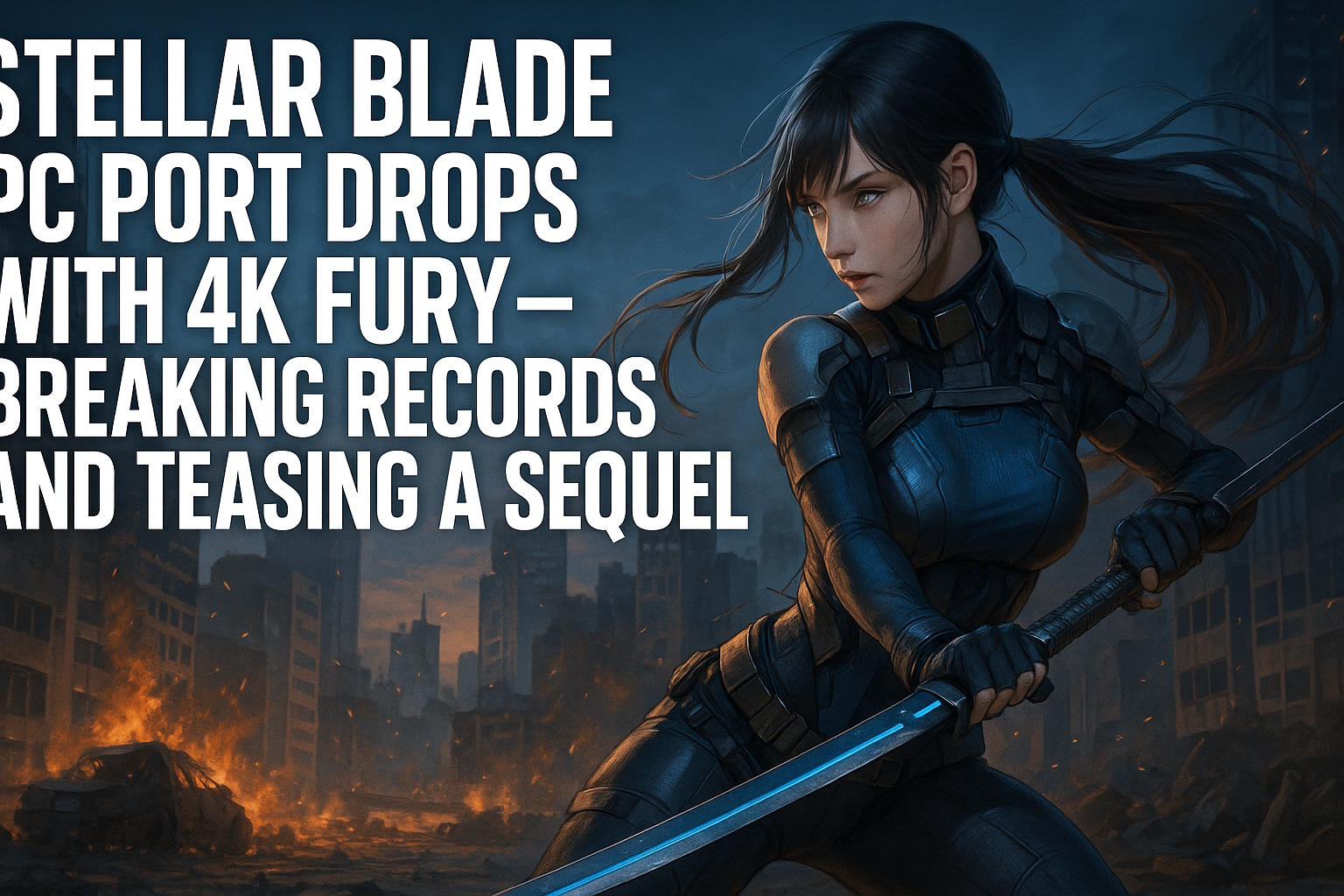 🎮 Stellar Blade PC Port Drops with 4K Fury – Breaking Records and Teasing a Sequel